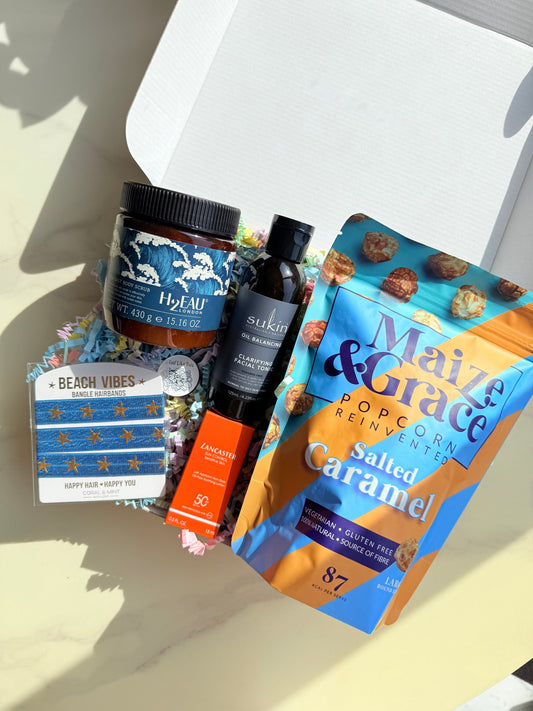 Full August box flat lay